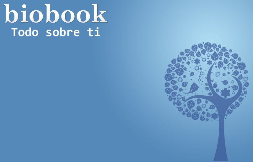 Apariencia de la página principal de Biobook - www.biobook.us