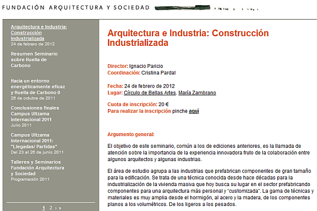 Arquitectura e Industria Construcción Industrializada Fundación Arquitectura y Sociedad-210712