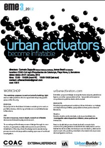 Afiche del Taller Urban Activators