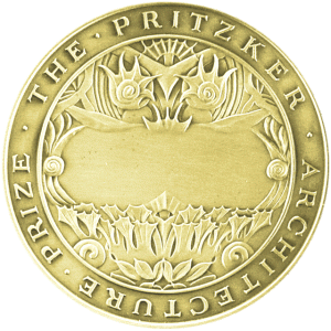 Front of medal - Pritzker Architecture Prize