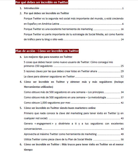 Contenido e-book gratuito #TwitterparaTodos - 1