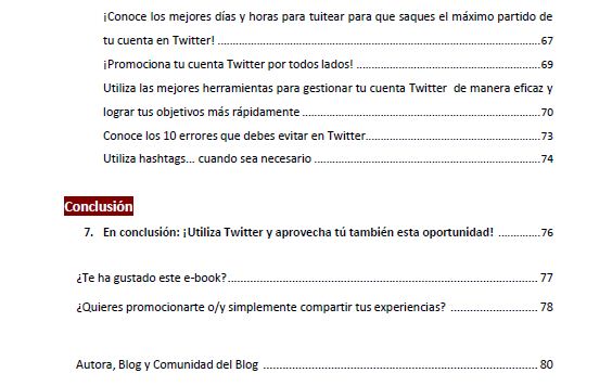 Contenido e-book gratuito #TwitterparaTodos - 2