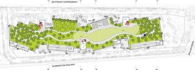 This is a layout sketch of Facebookís West Campus in Menlo Park, which will be designed by famous architect Frank Gehry. Facebook ... Image: www.contracostatimes.com