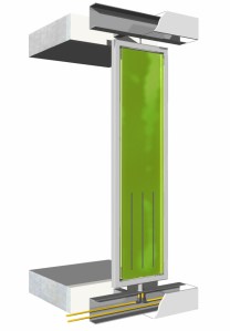 Imagen Cortesía Arup (C) Panel tipo de la Fachada bio-reactiva (Bioreactive Facade - single panel)