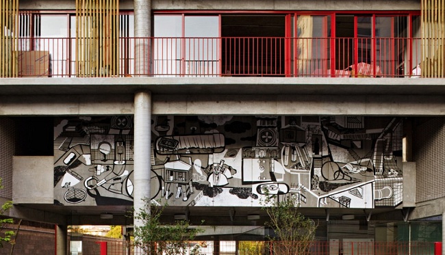 Edifício Habitacional na Rua Simpat, Brasil. Una muestra recoge los trabajos premiados en la VIII Bienal Iberoamericana de Arquitectura y Urbanismo. www.sevillaactualidad.com