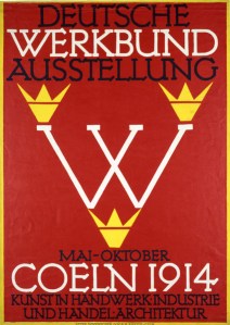 Poster for the Deutsche Werkbund Exhibition in Cologne, Fritz Hellmut Ehmke, 1914 - www.fiellblog.com