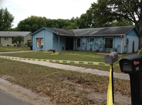 Casa en la que falleció el estadounidense engullido por la Tierra en Florida. | Efe / ElMundo.es