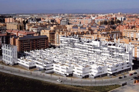 Promoción diseñada por el estudio Morphosis en Carabanchel. | E. M. Promoción diseñada por el estudio Morphosis en Carabanchel. | E. M.