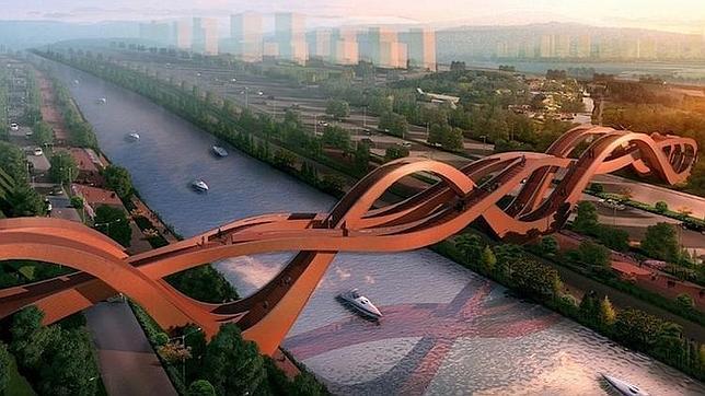 Diseño creado por el estudio de arquitectura holandés Next Construirán un puente basado en la cinta (sin fin) de Moebius - ABC.es