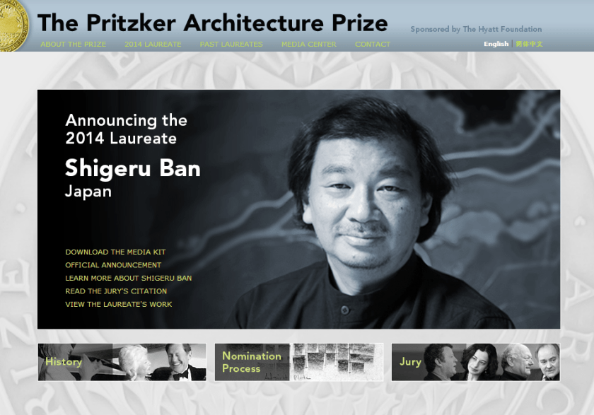 Shigeru Ban, de Japón, Premio Pritzker 2014 | The Pritzker Architecture Prize