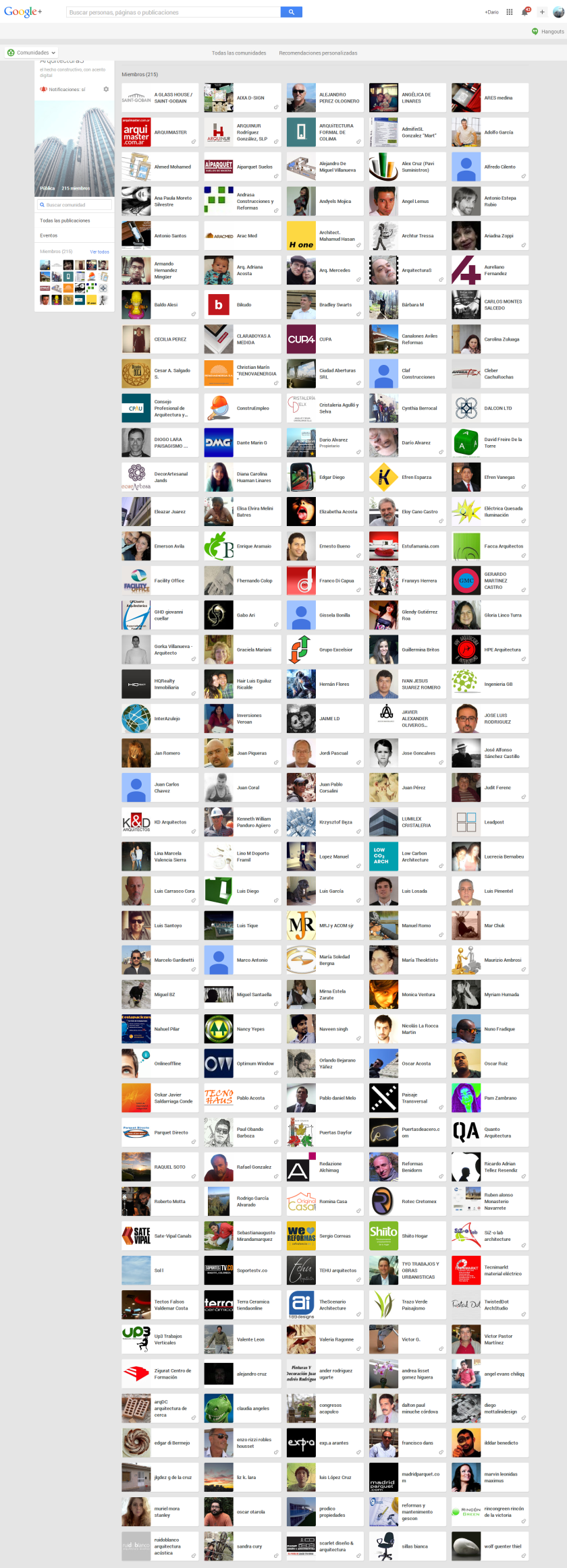 ArquitecturaS - Miembros - Comunidad - Google+