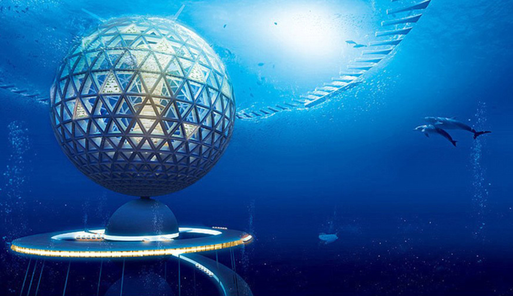 Recreación virtual del complejo 'Ocean Spiral'. SHIMIZU CORPORATION  - Vivienda: Diseñan una ciudad submarina | EL MUNDO
