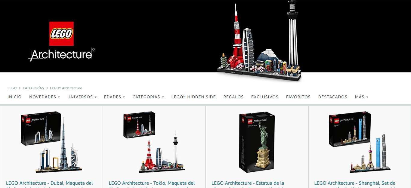 Lego Architecture en Amazon