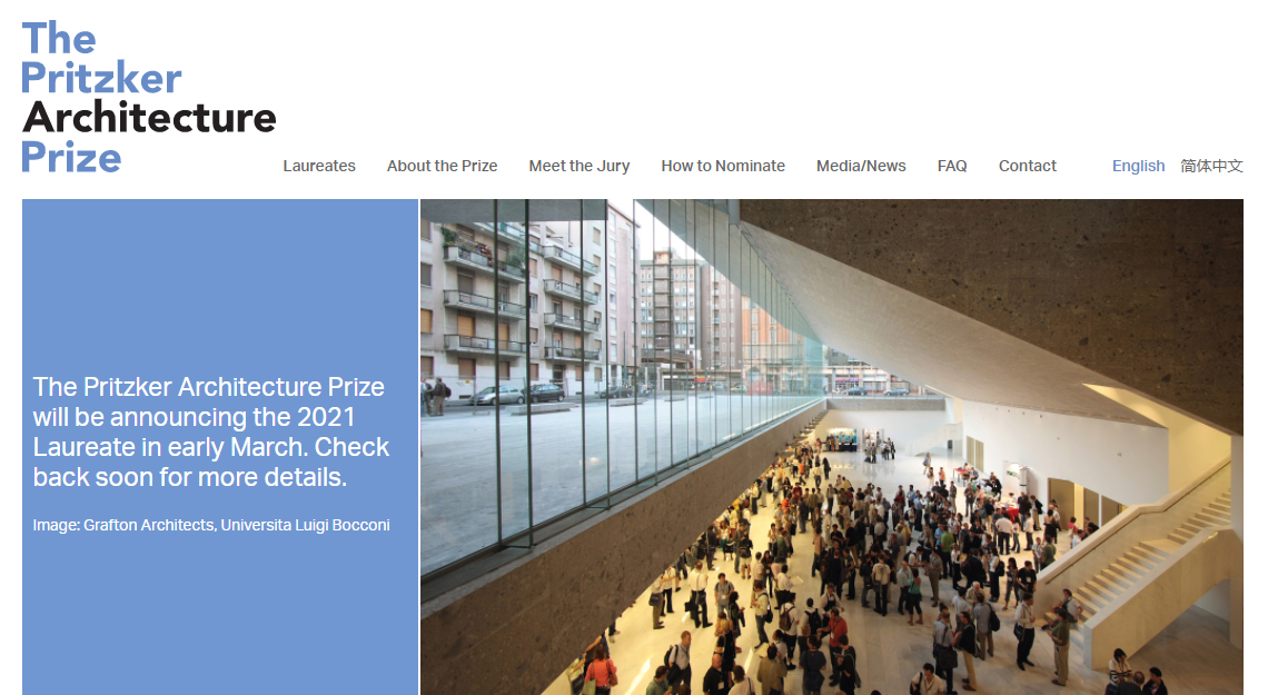 The Pritzker Architecture Prize En unos días conoceremos al ganador
